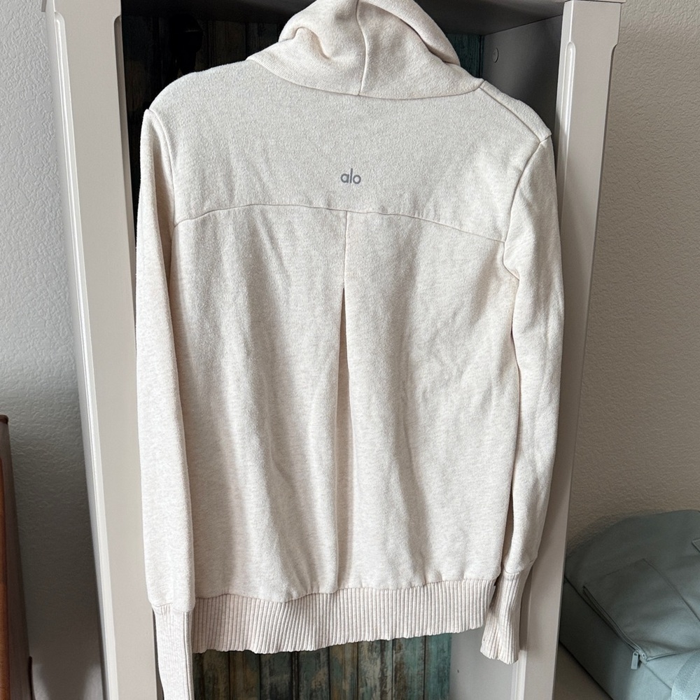 ALO Yoga Cream Cowl Neck Sweater - Picture 2 of 2